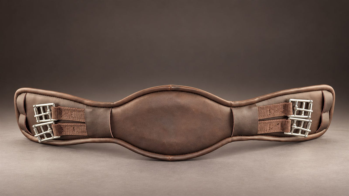 Brauner NORTHA Anti-Rutsch-Sattelgurt mit anatomischer Form